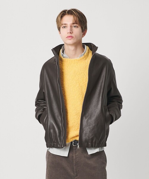 BEAUTY&YOUTH UNITED ARROWS(ビューティーアンドユースユナイテッドアローズ)の「セミベジタブル シープ レザー ブルゾン(ブルゾン・メンズ・ダークブラウン・S/XL/M/L)」の2枚目の写真