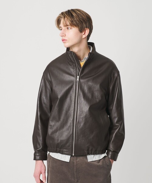 【beauty&youth】NZ シープ レザー ブルゾン beauty&youth】NZ シープ レザー ブルゾン セミベジタブル シープ