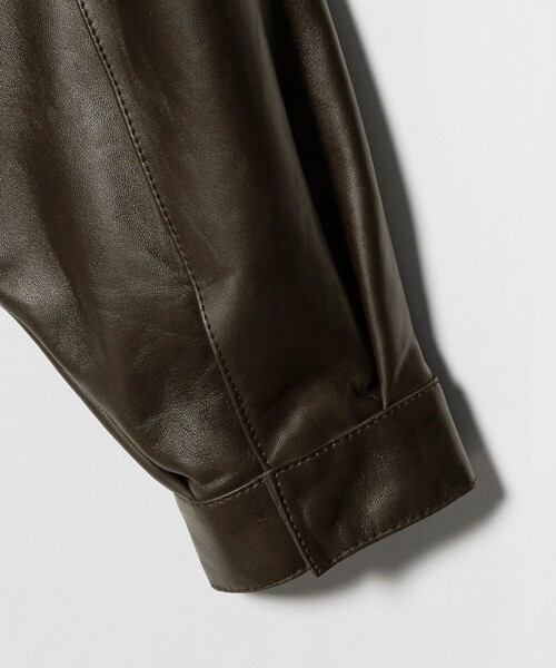 BEAUTY&YOUTH UNITED ARROWS(ビューティーアンドユースユナイテッドアローズ)の「セミベジタブル シープ レザー ブルゾン(ブルゾン・メンズ・ダークブラウン・S/XL/M/L)」の12枚目の写真