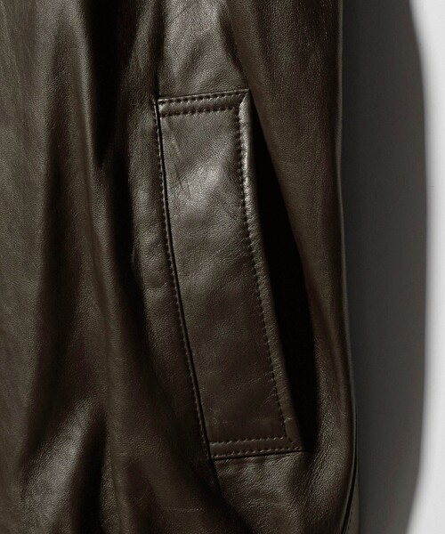 BEAUTY&YOUTH UNITED ARROWS(ビューティーアンドユースユナイテッドアローズ)の「セミベジタブル シープ レザー ブルゾン(ブルゾン・メンズ・ダークブラウン・S/XL/M/L)」の13枚目の写真