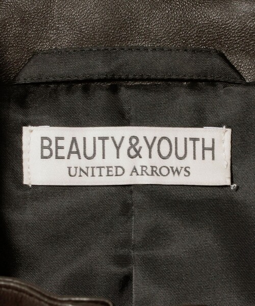 BEAUTY&YOUTH UNITED ARROWS(ビューティーアンドユースユナイテッドアローズ)の「セミベジタブル シープ レザー ブルゾン(ブルゾン・メンズ・ダークブラウン・S/XL/M/L)」の16枚目の写真
