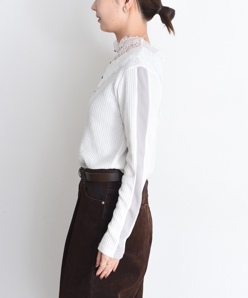 レースカラーリブカットソー Eimee Law│Eimee Law & LHELBIE 公式