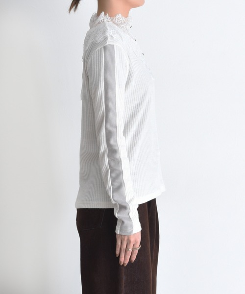 レースカラーリブカットソー Eimee Law│Eimee Law & LHELBIE 公式