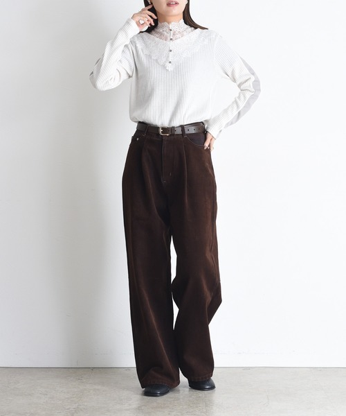 レースカラーリブカットソー Eimee Law│Eimee Law & LHELBIE 公式