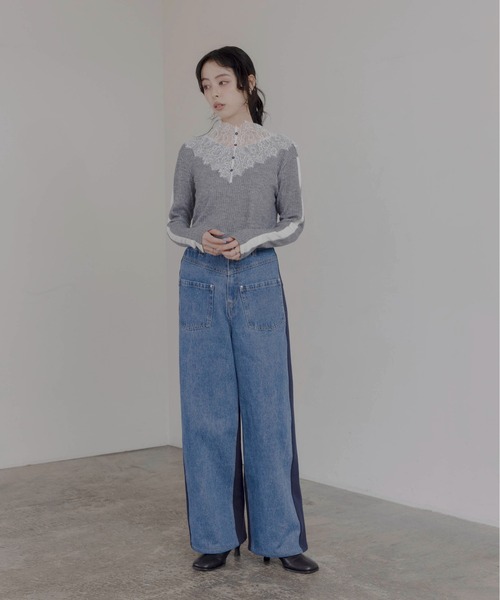 レースカラーリブカットソー Eimee Law│Eimee Law & LHELBIE 公式