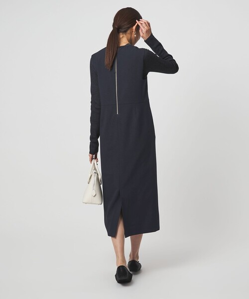 green label relaxing（グリーンレーベルリラクシング）の「［size SHORTあり］fleurie(フルリー) ジャンパースカート（ジャンパースカート・レディース・ネイビー/ベージュ・SHORT/FREE）」の16枚目の写真