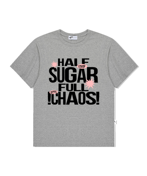 ESCAPEFROM(エスケープフロム)の「ハーフシュガーフルカオスプリントオーバーサイズ半袖Tシャツグレー(Tシャツ/カットソー・レディース・その他・MEDIUM/LARGE/SMALL)」の2枚目の写真