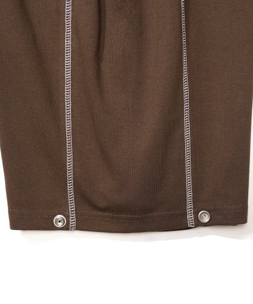 GAKKAI UNIONS(ガッカイユニオンズ)の「ラインスナップスウェットパンツブラウン(スウェットパンツ・レディース・その他・SMALL/MEDIUM/LARGE)」の7枚目の写真