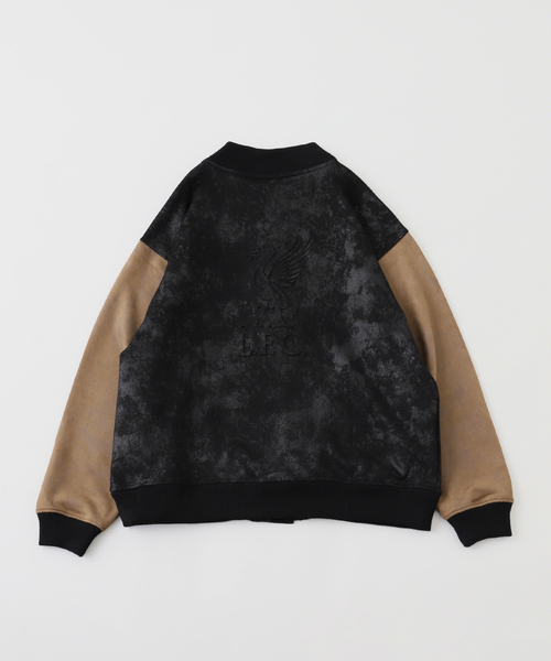 417 EDIFICE（フォーワンセブンエディフィス）の「【Liverpool FC / リバプール FC】Fake Leather Emboss Print Blouson（その他アウター・メンズ・ブラック・MEDIUM/LARGE/X-LARGE）」の6枚目の写真