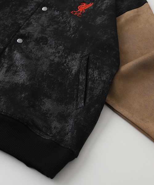 417 EDIFICE（フォーワンセブンエディフィス）の「【Liverpool FC / リバプール FC】Fake Leather Emboss Print Blouson（その他アウター・メンズ・ブラック・MEDIUM/LARGE/X-LARGE）」の8枚目の写真