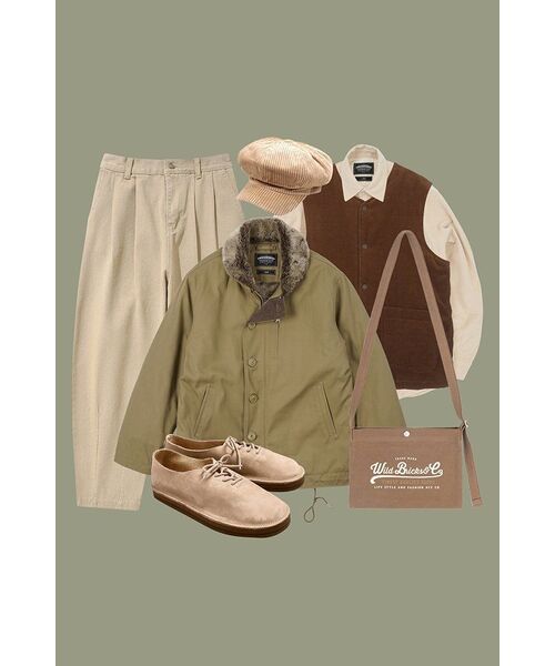 FRIZMWORKS(フリズムワークス)の「EDGAR N-1 DECK JACKET _ BEIGE(その他アウター・メンズ・その他・MEDIUM/LARGE/X-LARGE/SMALL)」の6枚目の写真