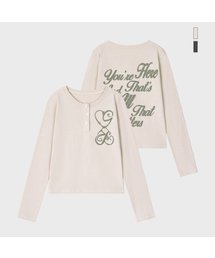 [ユニセックス]オールザットヘンリーネックロングスリーブTシャツ_2カラー