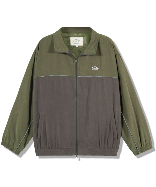 GUBIN(グビン)の「配色パイピングラインジャージ - カーキ(ナイロンジャケット・レディース・その他・SMALL/MEDIUM/LARGE)」の2枚目の写真