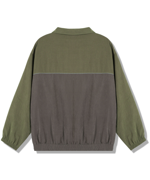 GUBIN(グビン)の「配色パイピングラインジャージ - カーキ(ナイロンジャケット・レディース・その他・SMALL/MEDIUM/LARGE)」の3枚目の写真
