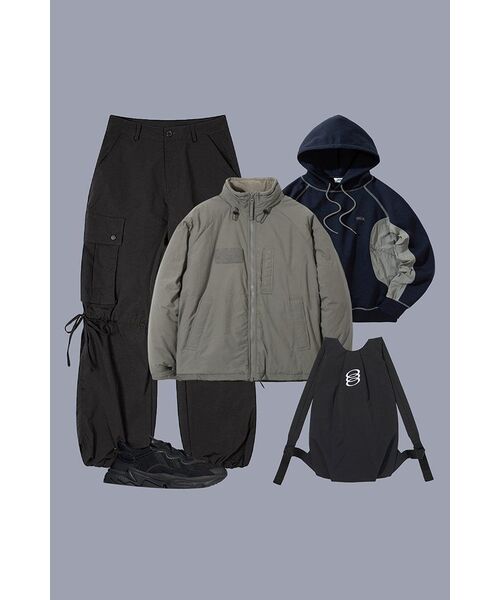 MOAA(モア)の「ナイロンリボンカーゴパンツ(チャコール)(その他パンツ・レディース・その他・SMALL/MEDIUM/LARGE)」の9枚目の写真