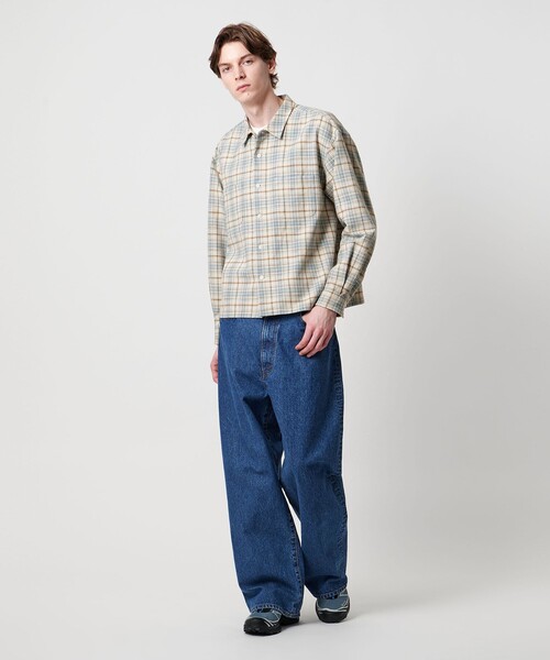 UNITED ARROWS & SONS（ユナイテッドアローズアンドサンズ）の「＜UNITED ARROWS & SONS＞ CHECK BOXY SHIRT/シャツ（シャツ/ブラウス・メンズ・ダークオレンジ/ベージュ・S/M/XL/L）」の12枚目の写真