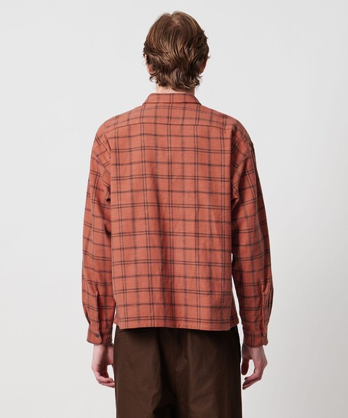 UNITED ARROWS & SONS（ユナイテッドアローズアンドサンズ）の「＜UNITED ARROWS & SONS＞ CHECK BOXY SHIRT/シャツ（シャツ/ブラウス・メンズ・ダークオレンジ/ベージュ・S/M/XL/L）」の14枚目の写真