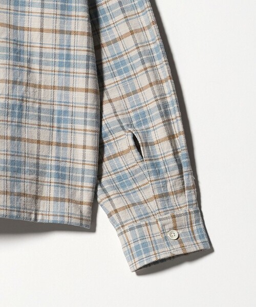 UNITED ARROWS & SONS（ユナイテッドアローズアンドサンズ）の「＜UNITED ARROWS & SONS＞ CHECK BOXY SHIRT/シャツ（シャツ/ブラウス・メンズ・ダークオレンジ/ベージュ・S/M/XL/L）」の9枚目の写真