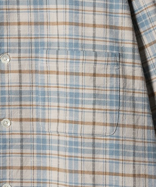 UNITED ARROWS & SONS（ユナイテッドアローズアンドサンズ）の「＜UNITED ARROWS & SONS＞ CHECK BOXY SHIRT/シャツ（シャツ/ブラウス・メンズ・ダークオレンジ/ベージュ・S/M/XL/L）」の10枚目の写真