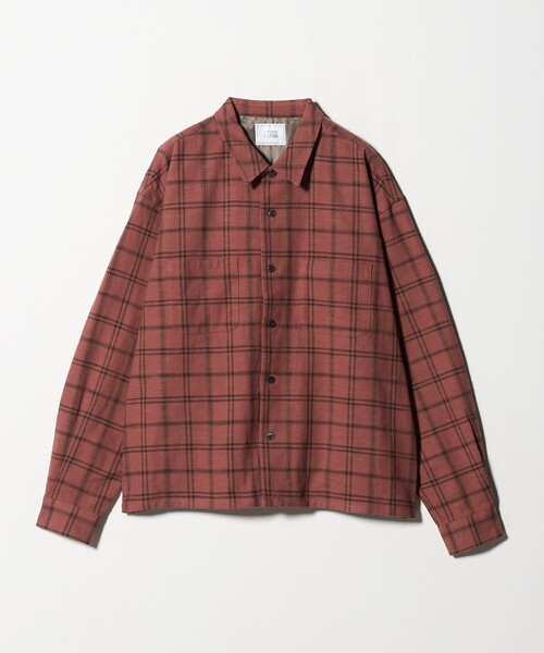 UNITED ARROWS & SONS（ユナイテッドアローズアンドサンズ）の「＜UNITED ARROWS & SONS＞ CHECK BOXY SHIRT/シャツ（シャツ/ブラウス・メンズ・ダークオレンジ/ベージュ・S/M/XL/L）」の7枚目の写真