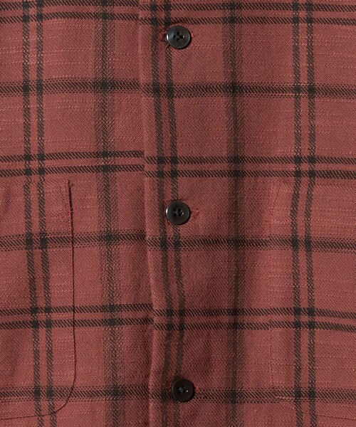 UNITED ARROWS & SONS（ユナイテッドアローズアンドサンズ）の「＜UNITED ARROWS & SONS＞ CHECK BOXY SHIRT/シャツ（シャツ/ブラウス・メンズ・ダークオレンジ/ベージュ・S/M/XL/L）」の4枚目の写真