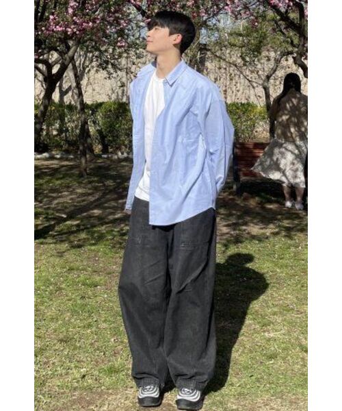 TOFFEE(トフィー)の「オーバーフィットオックスフォードシャツ(BLUE)(シャツ/ブラウス・メンズ・その他・MEDIUM/LARGE)」の18枚目の写真