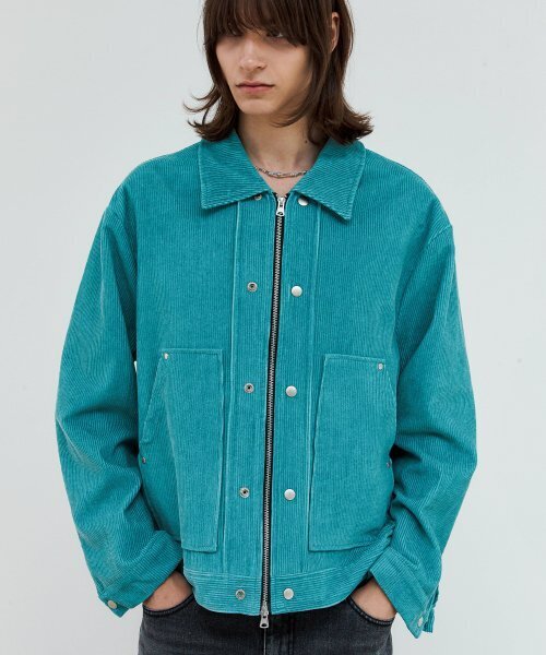 TRIP LE SENS(トリップ ル センス)の「ウォッシュドコーデュロイダブルスナップジャケット_ウォッシュドミント(その他アウター・メンズ・その他・MEDIUM/LARGE)」の1枚目の写真