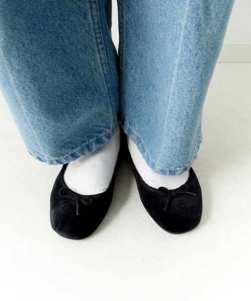 O'Kyti（オキティ）の「[O'Kyti/オキティ] ベルベット バレエシューズ（バレエシューズ・レディース・ブラック・36/37/38）」の6枚目の写真