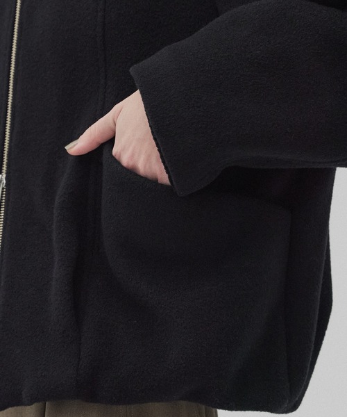 ウールジップタックショートコート（ブルゾン）｜PUBLIC TOKYO