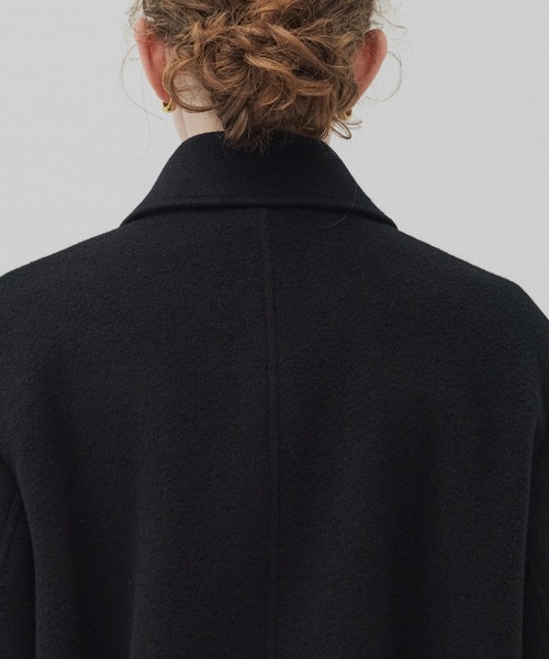 PUBLIC TOKYO(パブリックトウキョウ)の「ウールジップタックショートコート(ブルゾン・レディース・ブラック/マルチ/ベージュ・1/2)」の6枚目の写真