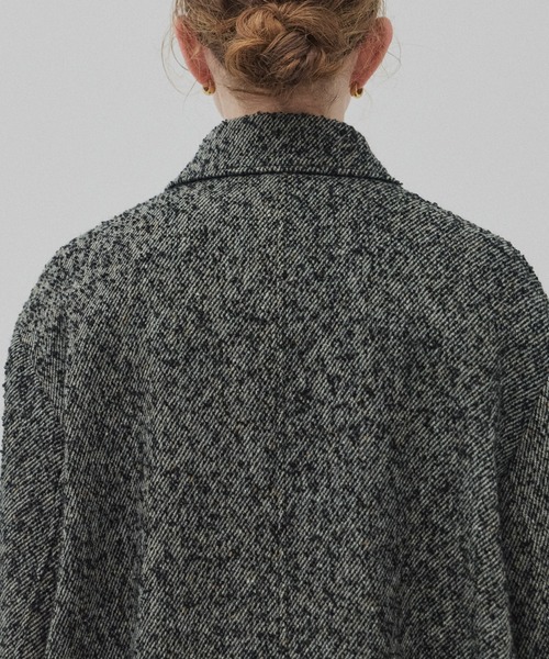 ウールジップタックショートコート（ブルゾン）｜PUBLIC TOKYO