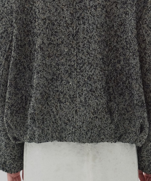 PUBLIC TOKYO（パブリックトウキョウ）の「【完売間近】ウールジップタックショートコート（ブルゾン・レディース・ブラック/マルチ/ベージュ・1/2）」の16枚目の写真