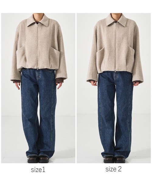 パブリックトウキョウ　ウールジップショートコート PUBLICTOKYO for WOMENS 2024 AUTUMN COLLECTION in November New item