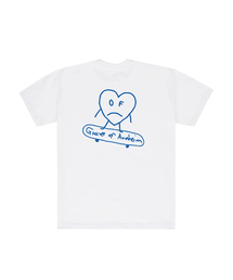 [UNISEX]ラインハートボードバックプリントバンファルティ_ホワイト