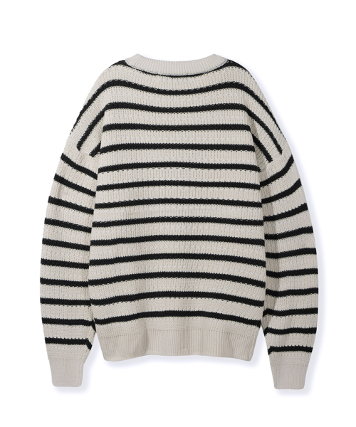 NODU（ノードユー）の「ナポリストライプニット[アイボリー]（ニット/セーター・レディース・その他・LARGE/MEDIUM）」の3枚目の写真