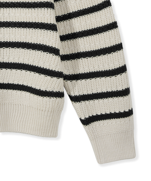NODU（ノードユー）の「ナポリストライプニット[アイボリー]（ニット/セーター・レディース・その他・LARGE/MEDIUM）」の5枚目の写真