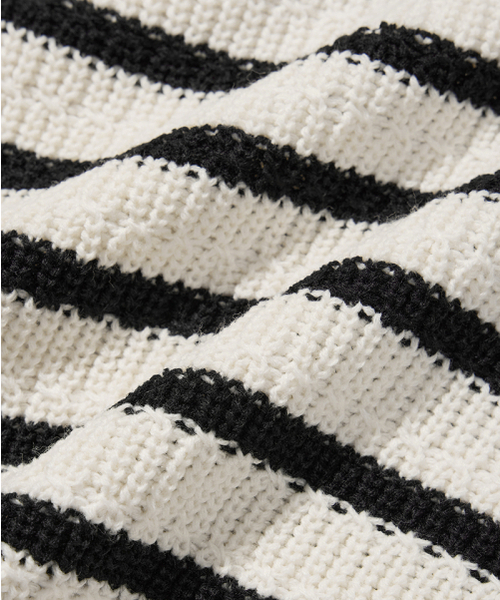 NODU（ノードユー）の「ナポリストライプニット[アイボリー]（ニット/セーター・レディース・その他・LARGE/MEDIUM）」の6枚目の写真