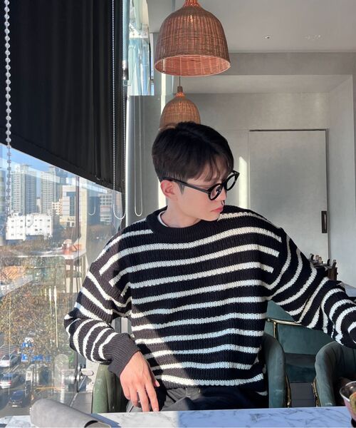 NODU（ノードユー）の「ナポリストライプニット[アイボリー]（ニット/セーター・レディース・その他・LARGE/MEDIUM）」の7枚目の写真
