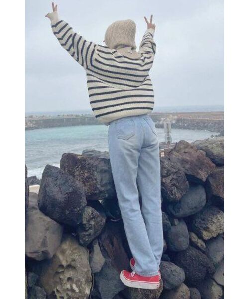 NODU（ノードユー）の「ナポリストライプニット[アイボリー]（ニット/セーター・レディース・その他・LARGE/MEDIUM）」の9枚目の写真
