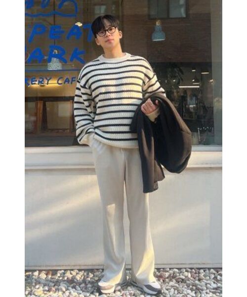 NODU（ノードユー）の「ナポリストライプニット[アイボリー]（ニット/セーター・レディース・その他・LARGE/MEDIUM）」の12枚目の写真
