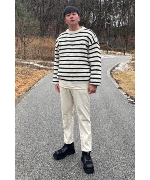 NODU（ノードユー）の「ナポリストライプニット[アイボリー]（ニット/セーター・レディース・その他・LARGE/MEDIUM）」の14枚目の写真