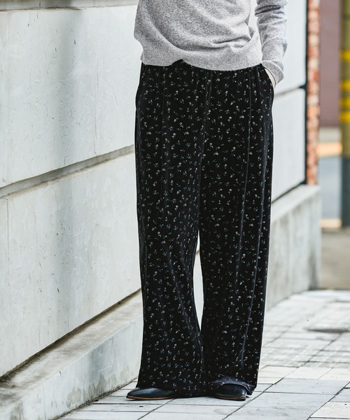 GEORGE'S（ジョージズ）の「フラワーベロアパンツ（その他パンツ・レディース・ブラウン/グレー/ブラック・SMALL/MEDIUM）」の8枚目の写真