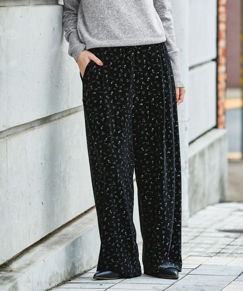 GEORGE'S（ジョージズ）の「フラワーベロアパンツ（その他パンツ・レディース・ブラウン/グレー/ブラック・SMALL/MEDIUM）」の11枚目の写真