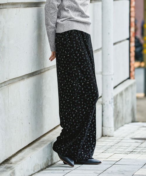 GEORGE'S（ジョージズ）の「フラワーベロアパンツ（その他パンツ・レディース・ブラウン/グレー/ブラック・SMALL/MEDIUM）」の12枚目の写真