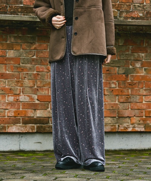 GEORGE'S（ジョージズ）の「フラワーベロアパンツ（その他パンツ・レディース・ブラウン/グレー/ブラック・SMALL/MEDIUM）」の15枚目の写真