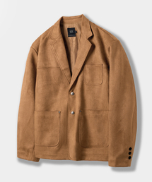 DIMITRI BLACK（ディミトリブラック）の「フェイクスエードブレザージャケット_キャメル（テーラードジャケット）」