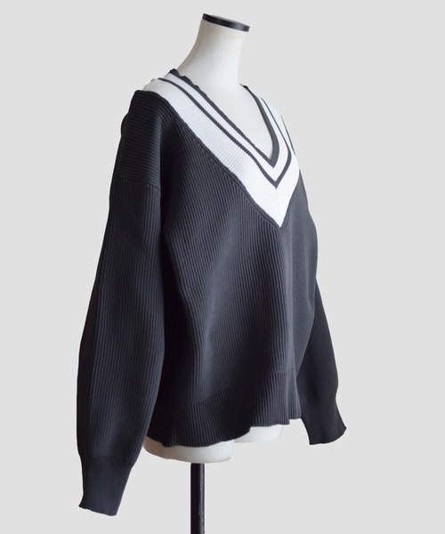 Marient(マリエント)の「チルデンニットPO(ニット/セーター・レディース・グレー/ブラック・FREE)」の10枚目の写真