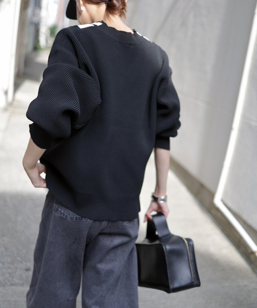 Marient(マリエント)の「チルデンニットPO(ニット/セーター・レディース・グレー/ブラック・FREE)」の13枚目の写真