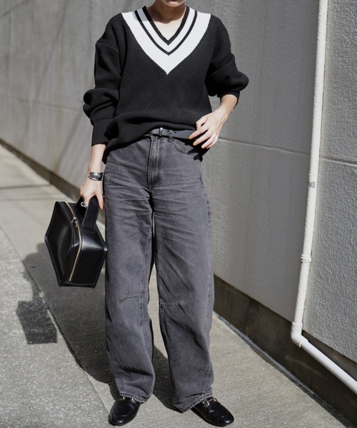 Marient(マリエント)の「チルデンニットPO(ニット/セーター・レディース・グレー/ブラック・FREE)」の17枚目の写真