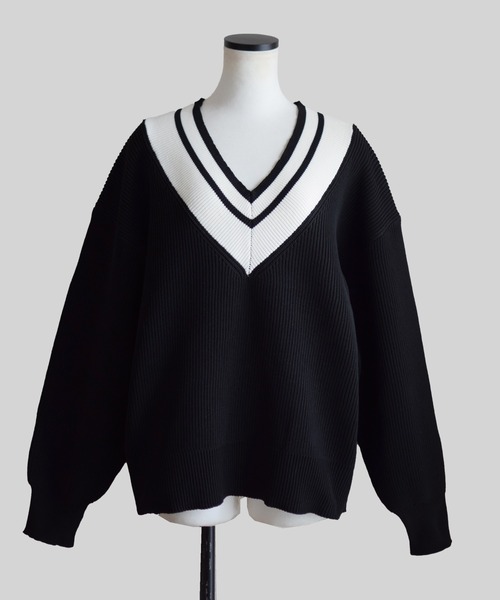 Marient(マリエント)の「チルデンニットPO(ニット/セーター・レディース・グレー/ブラック・FREE)」の18枚目の写真